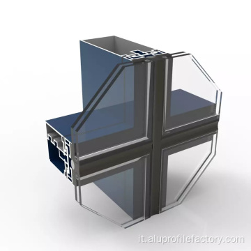 Profilo muro di tende in vetro isolante termico